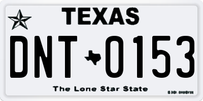 TX license plate DNT0153