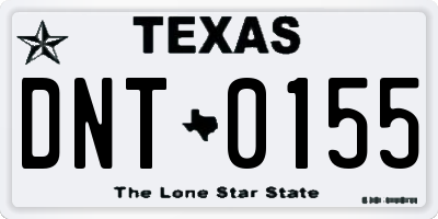 TX license plate DNT0155