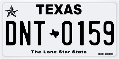 TX license plate DNT0159