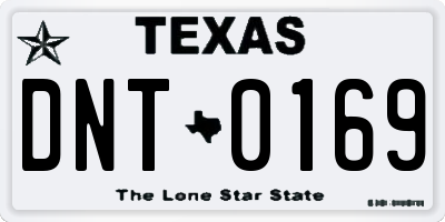 TX license plate DNT0169