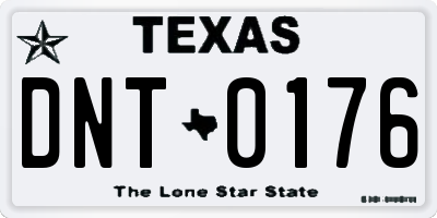 TX license plate DNT0176