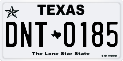 TX license plate DNT0185