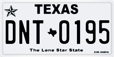 TX license plate DNT0195