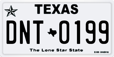 TX license plate DNT0199
