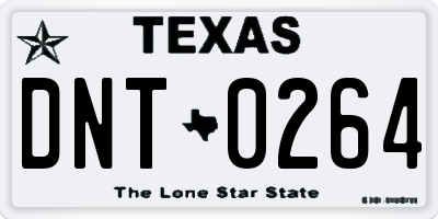 TX license plate DNT0264