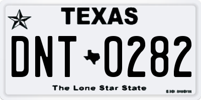 TX license plate DNT0282
