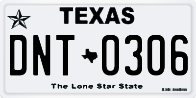 TX license plate DNT0306
