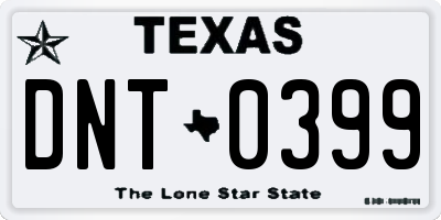 TX license plate DNT0399