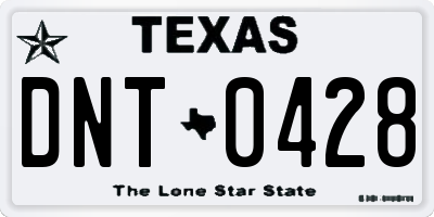 TX license plate DNT0428