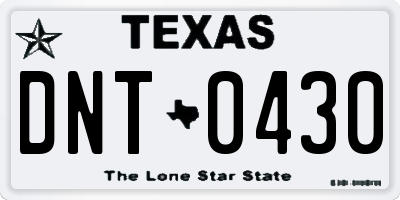 TX license plate DNT0430