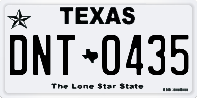 TX license plate DNT0435