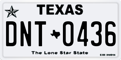TX license plate DNT0436