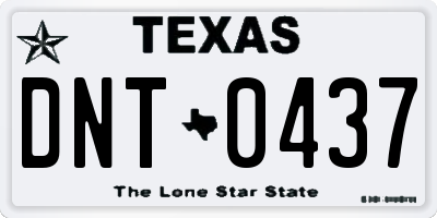 TX license plate DNT0437
