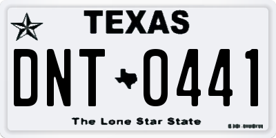 TX license plate DNT0441
