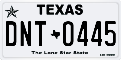 TX license plate DNT0445