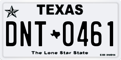 TX license plate DNT0461