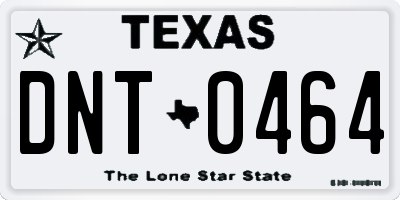 TX license plate DNT0464