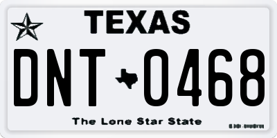 TX license plate DNT0468