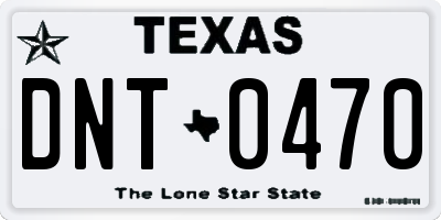 TX license plate DNT0470
