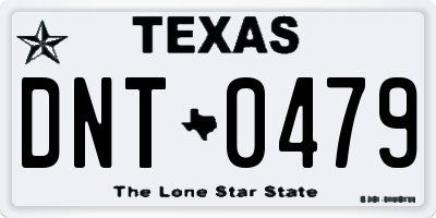 TX license plate DNT0479