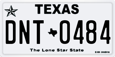 TX license plate DNT0484