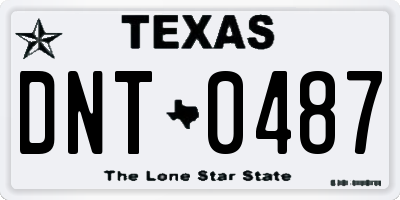 TX license plate DNT0487