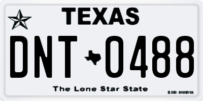 TX license plate DNT0488
