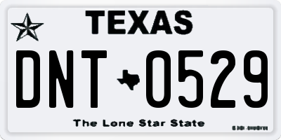 TX license plate DNT0529