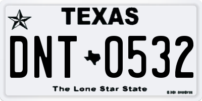TX license plate DNT0532