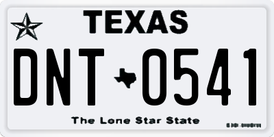 TX license plate DNT0541