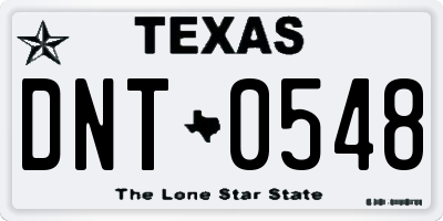 TX license plate DNT0548
