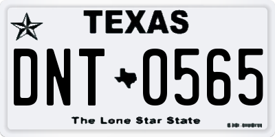 TX license plate DNT0565
