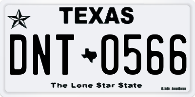 TX license plate DNT0566