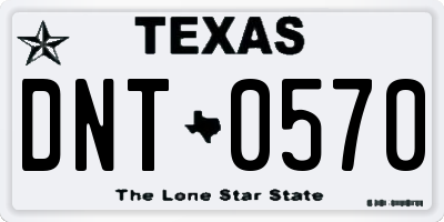 TX license plate DNT0570