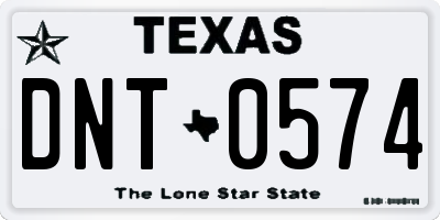 TX license plate DNT0574
