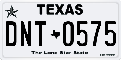 TX license plate DNT0575