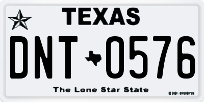 TX license plate DNT0576