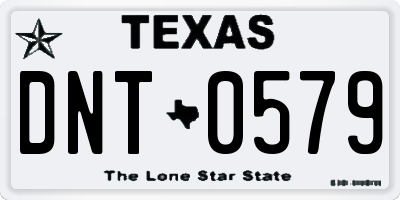 TX license plate DNT0579