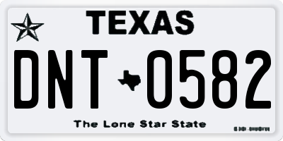 TX license plate DNT0582