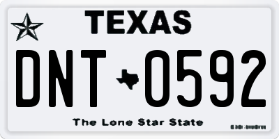TX license plate DNT0592