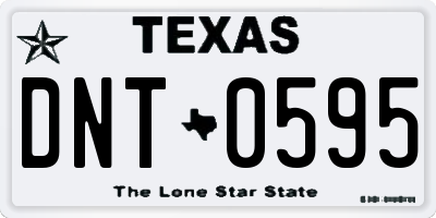 TX license plate DNT0595