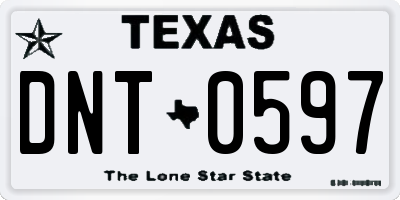 TX license plate DNT0597