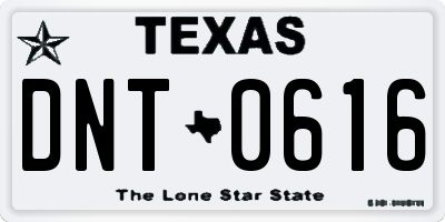 TX license plate DNT0616