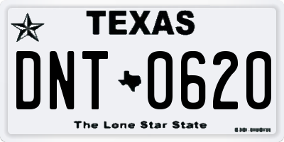TX license plate DNT0620