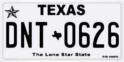 TX license plate DNT0626