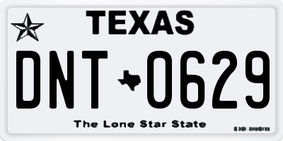 TX license plate DNT0629