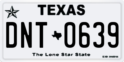 TX license plate DNT0639