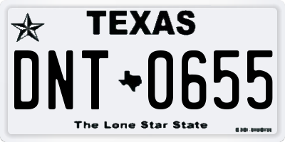 TX license plate DNT0655