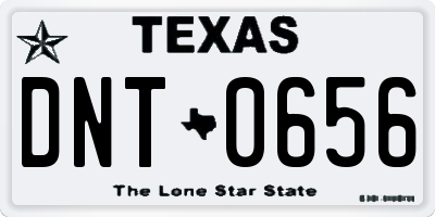 TX license plate DNT0656