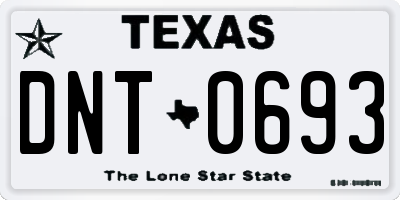 TX license plate DNT0693
